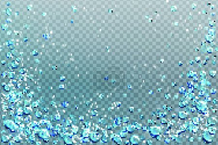 Illustration for Air bubbles, effervescent water fizz, aqua motion - Royalty Free Image