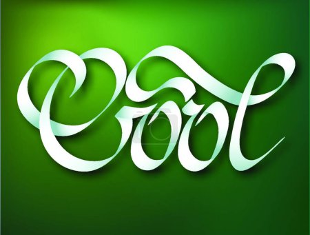 Illustration for Calligraphic Inscription Template vector illustration - Royalty Free Image