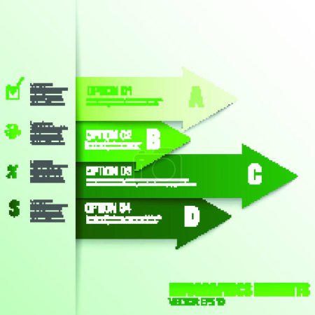 Ilustración de Plantilla de Infografía Colorida, ilustración de negocios - Imagen libre de derechos
