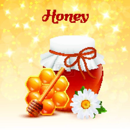 Illustration for Honey Color Concept modern vector illustration - Royalty Free Image