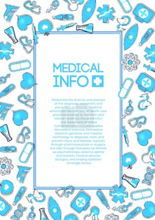Illustration for Medical Care Template vector illustration - Royalty Free Image