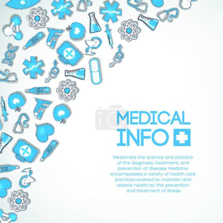 Ilustración de Medicina Diseño Concepto vector ilustración - Imagen libre de derechos