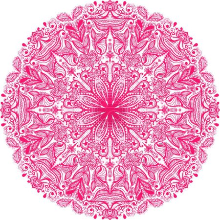 Illustration for Ornamental round pattern vector illustration - Royalty Free Image