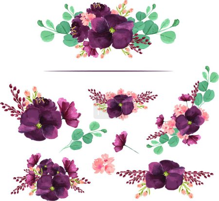 Illustration for Bouquet of flowers, vector illustration - Royalty Free Image