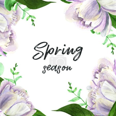 Ilustración de Cuadro primavera temporada vector ilustración - Imagen libre de derechos