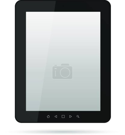 Illustration for Tablet web icon vector illustration - Royalty Free Image