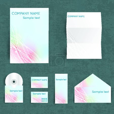 Illustration for "Corporate Identity Set", graphic vector illustration - Royalty Free Image