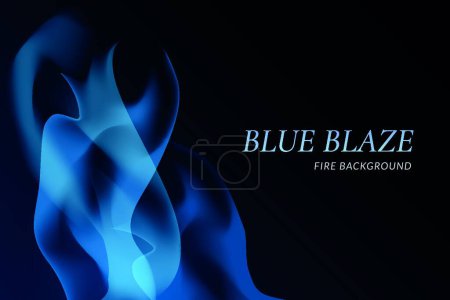 Téléchargez les illustrations : Illustration vectorielle de fond bleu flamboyant - en licence libre de droit