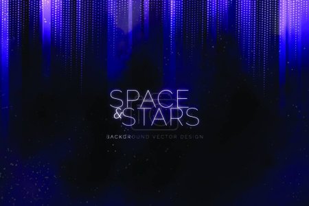 Illustration for Space stars  vector illustration - Royalty Free Image