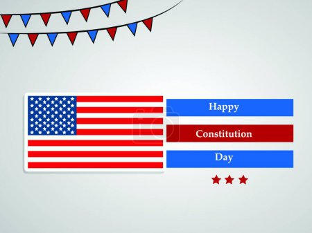 Illustration for "USA Constitution Day background" - Royalty Free Image