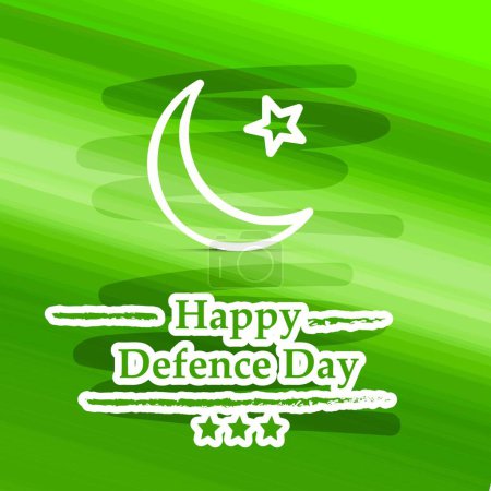 Illustration for "illustration of Pakistan Defence Day Background" - Royalty Free Image