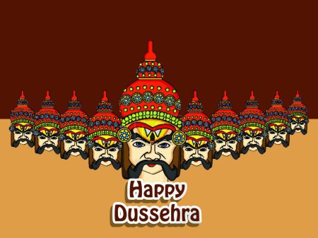 Illustration for "Hindu festival Dussehra background" - Royalty Free Image