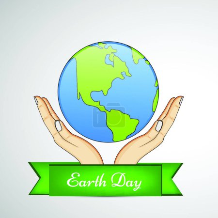 Illustration for Earth Day Background vector illustration - Royalty Free Image