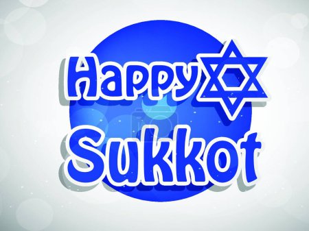 Illustration for Jewish Sukkot background vector illustration - Royalty Free Image