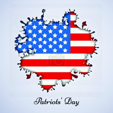 Illustration for "Patriot's Day" vector illustration - Royalty Free Image