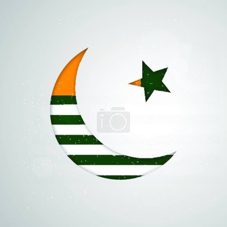 Ilustración de Ilustración vectorial bandera de Cachemira - Imagen libre de derechos