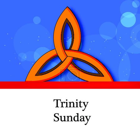 Téléchargez les illustrations : "Dimanche de la Trinité "illustration vectorielle - en licence libre de droit