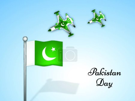 Illustration for Pakistan Day vector illustration - Royalty Free Image