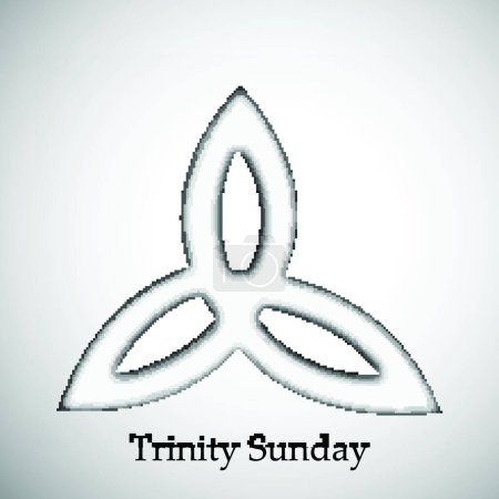 Téléchargez les illustrations : "Dimanche de la Trinité "illustration vectorielle - en licence libre de droit