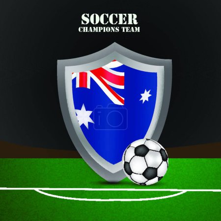 Illustration for Soccer modern vector illustration - Royalty Free Image