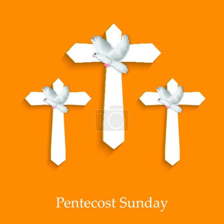 Illustration for "Pentecost Sunday"  vector illustration - Royalty Free Image