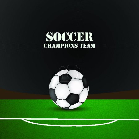 Illustration for Soccer  abstract background, texture  vector illustration - Royalty Free Image