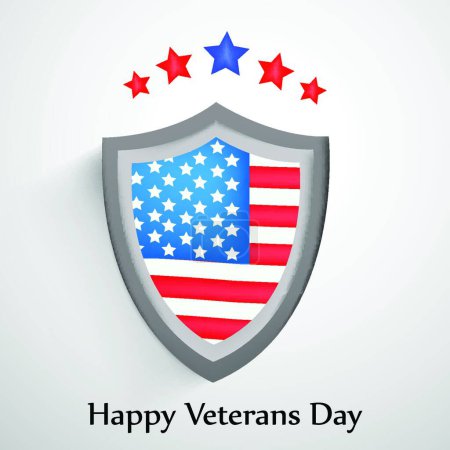 Illustration for Veterans Day Vector background - Royalty Free Image