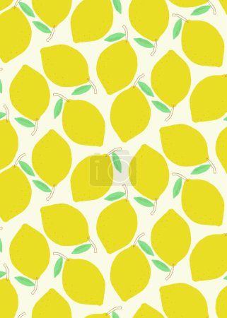 Illustration for Lemon background modern vector illustration - Royalty Free Image