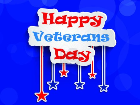 Illustration for "Veterans Day background"  vector illustration - Royalty Free Image