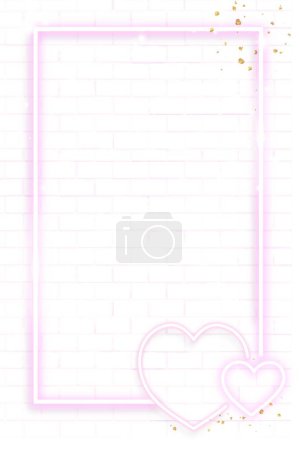 Illustration for Card with hearts  vector illustration - Royalty Free Image