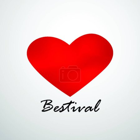 Illustration for Bestival Festival background, colorful vector illustration - Royalty Free Image