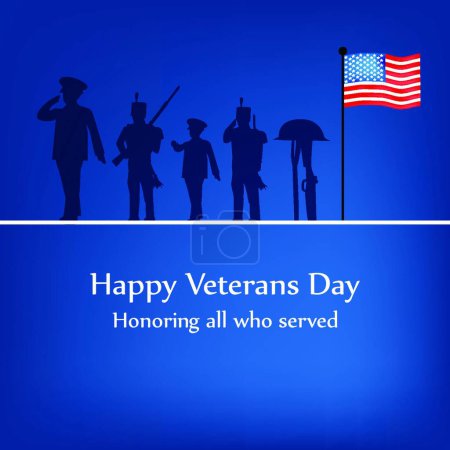 Illustration for "Veterans Day"  vector illustration - Royalty Free Image