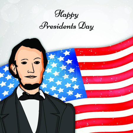 Ilustración de EE.UU. Presidentes Día vector ilustración - Imagen libre de derechos