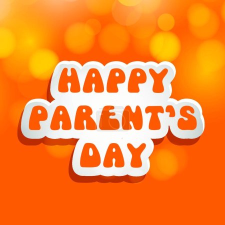 Téléchargez les illustrations : Journée des parents, illustration vectorielle - en licence libre de droit
