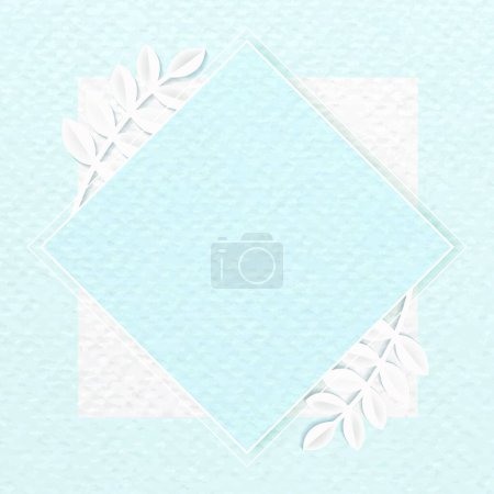 Illustration for Leaves design frame vector - Royalty Free Image