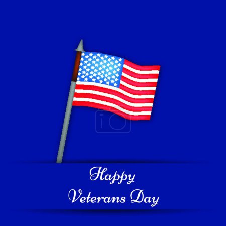 Illustration for Veterans Day background  vector illustration - Royalty Free Image