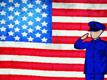 Illustration for "Veterans Day" vector illustration - Royalty Free Image