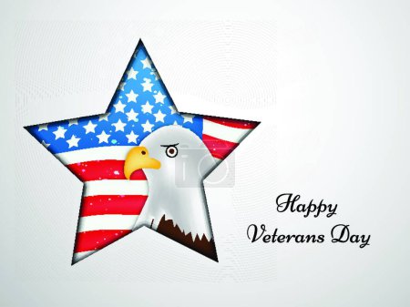Illustration for Veterans Day background vector illustration - Royalty Free Image