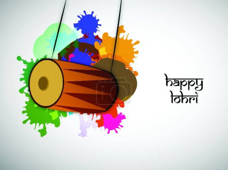 Illustration for Happy hohri, vector illustration - Royalty Free Image