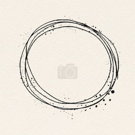 Illustration for Abstract circle frame  vector illustration - Royalty Free Image