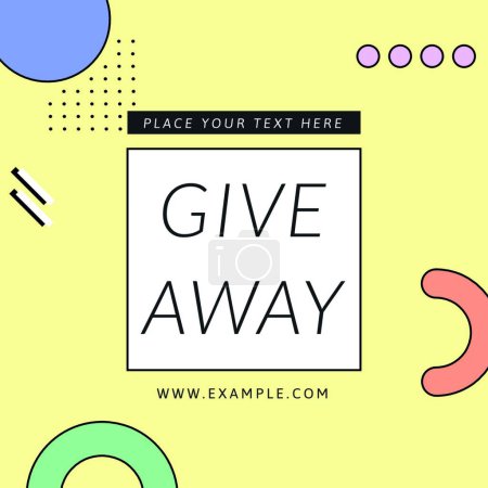 Photo for Give away  vector illustration - Royalty Free Image