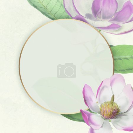 Ilustración de Plantilla de vector de color abstracto con flores - Imagen libre de derechos