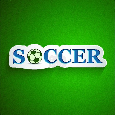 Illustration for Soccer abstract background, texture  vector illustration - Royalty Free Image