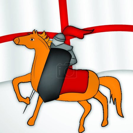 Illustration for St. George Day  vector illustration - Royalty Free Image