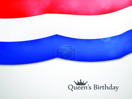 Illustration for "illustration of koningsdag day background" - Royalty Free Image