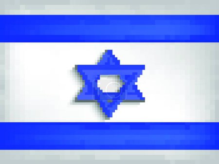Téléchargez les illustrations : Drapeau Israël sur fond blanc - en licence libre de droit