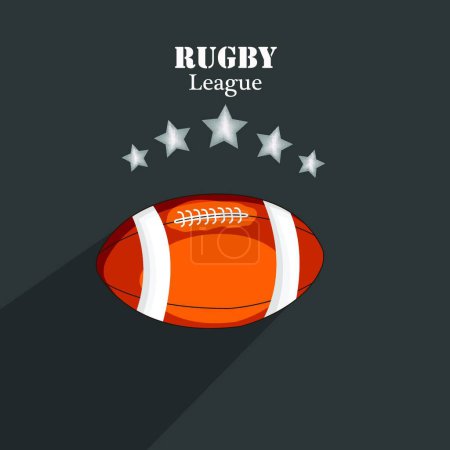 Ilustración de "Rugby Fondo Deportivo "vector de ilustración - Imagen libre de derechos