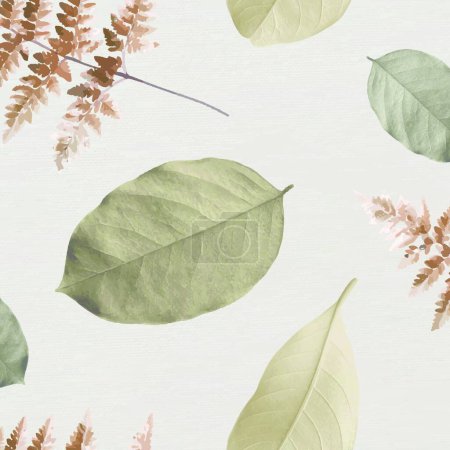 Illustration for Leaves plants  vector illustration - Royalty Free Image