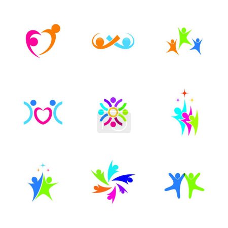 Ilustración de Ilustración de vector conjunto de iconos de red simple - Imagen libre de derechos