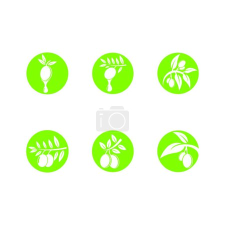 Illustration for Olive vector icon, colored vector illustration - Royalty Free Image